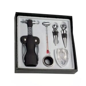 Loja Casa Canto - Acessórios para Vinho - Jogo com abridor Vinho acessórios 6pç Dynasty