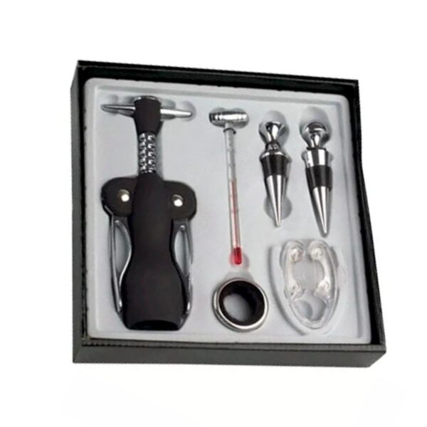 Loja Casa Canto - Acessórios para Vinho - Jogo com abridor Vinho acessórios 6pç Dynasty