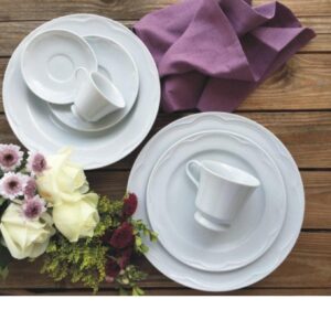 Loja Casa Canto - Aparelho de Jantar 06 pessoas - aparelho de Jantar Chá 30pç Cottage Porcelana Germer