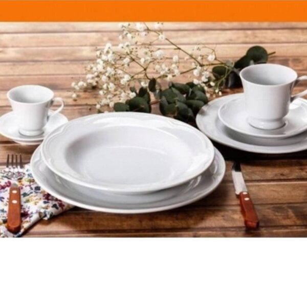 Loja Casa Canto - Aparelho de Jantar 06 pessoas - aparelho de Jantar Chá 30pç Cottage Porcelana Germer
