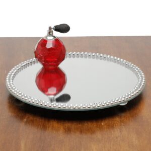 Loja Casa Canto - Bandeja de Metal e Cristais - Bandeja Prestige 30cm Redonda – Rojemac