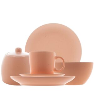 Loja Casa Canto - Jogo para Lanche - Jogo para Lanche com Xícaras para Chá Salmon BonGourmet