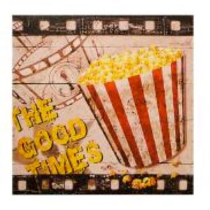 Loja Casa Canto - Quadros Decorativos - Jogo 3un Tela Impressa Cinema 40x40x3cm Goods Br