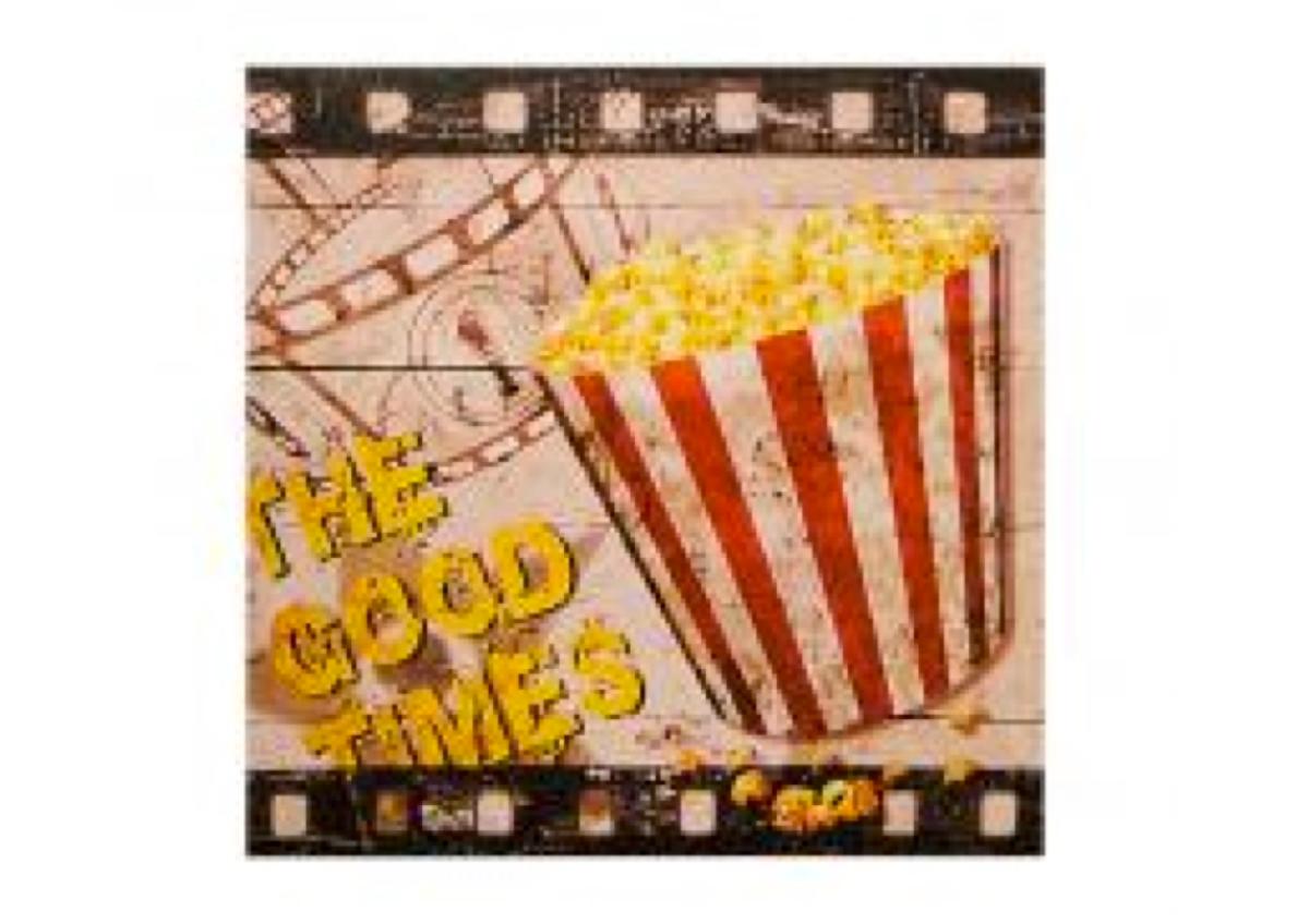 Loja Casa Canto - Quadros Decorativos - Jogo 3un Tela Impressa Cinema 40x40x3cm Goods Br