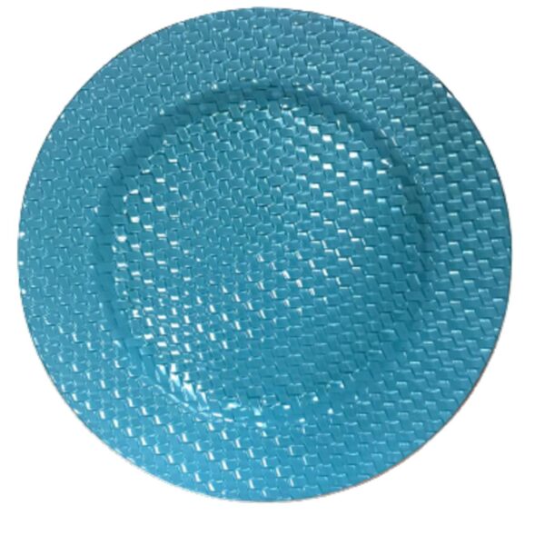 Loja Casa Canto - Sousplat - Sousplat Polietireno Trançado 6un azul Turqueza