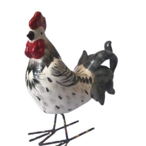 Loja Casa Canto - Enfeite Galinha de Cerâmica - Enfeite Galo Decorativo Ceramica 24x22cm Nataluz