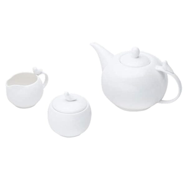 Loja Casa Canto - Jogo para Chá - Jogo para Chá Birds Porcelana Branca 3pç Wolff