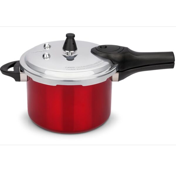 Loja Casa Canto - Panelas de Pressão - Panela Pressão Pressure Fechamento Externo 4, 2L Vermelha Brinox