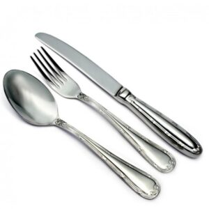 Loja Casa Canto - Faqueiro 101 peças - Faqueiro Croisé aço Inox com Estojo 101pç Fracalanza