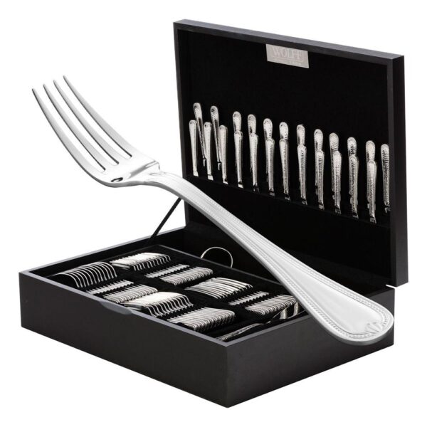 Loja Casa Canto - Faqueiro 101 peças - Faqueiro Geneve aço inox com Estojo 101pç Wolff