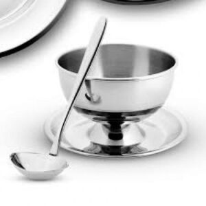 Molheira Inox com Prato e Concha diâmetro 14,5 x 9 cm altura - Hercules