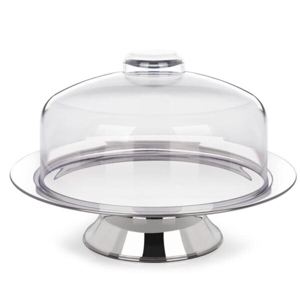 Loja Casa Canto - Prato para Bolo - Prato para Bolo com Pe Inox Tp acrilico 34cm Lyon