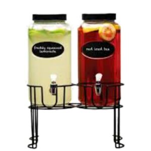 Loja Casa Canto - Suqueiras de Vidro - Suqueira Vidro com Suporte 3, 5lt. cada 2pç com Lousa Circleware Dumont