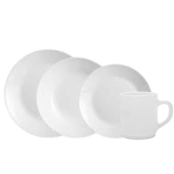 Loja Casa Canto - Aparelho de Jantar 06 pessoas - aparelho de Jantar 24pç Vidro Opaline Zélie