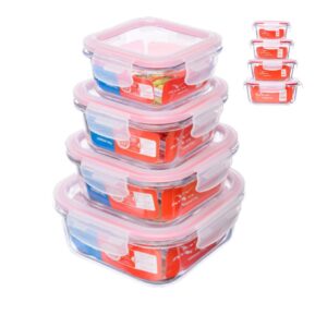 Loja Casa Canto - Potes e Baleiros - Potes Vidro com Tp Herméticas 320, 520, 800 1100ml 4un Invicta