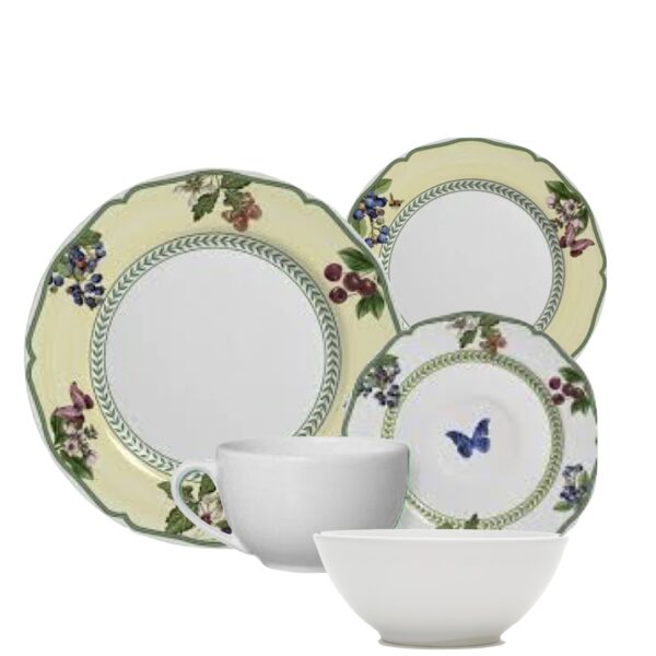 Aparelho Jantar e Chá Fruit 30pç Ceramica Alleanza