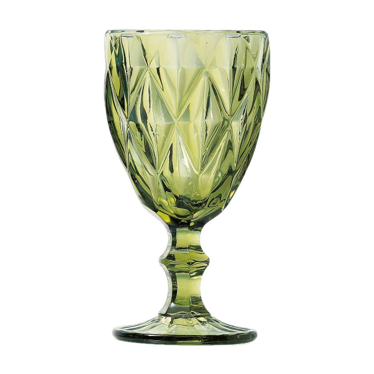 Loja Casa Canto - Taças de Vidro - Jogo Taças Diamond 260ml 6un Verde