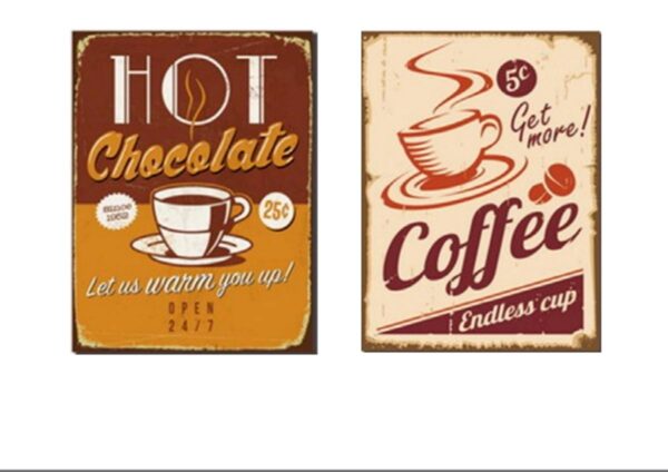 Loja Casa Canto - Quadros Decorativos - Quadro em Tela 2un 34x46cm Café Chocolate Urban