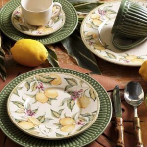 Loja Casa Canto - Aparelho de Jantar 06 pessoas - aparelho de Jantar Chá 36pç Limone Porto Brasil