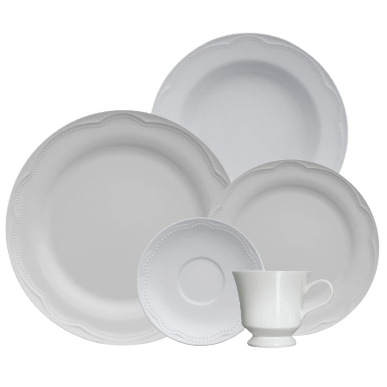 Loja Casa Canto - Aparelho de Jantar 06 pessoas - aparelho de Jantar Chá 30pç Cottage Porcelana Germer
