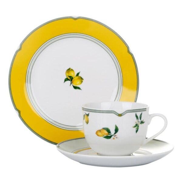 Loja Casa Canto - Jogo para Lanche - Jogo para Lanche Citrus 18pç Porcelana L’Hermitage