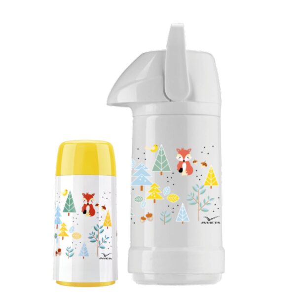 Loja Casa Canto - Garrafas Térmicas - Garrafa Térmica GLT Pressão Infantil 0, 5lt Floresta Térmica Mine 2un Invicta