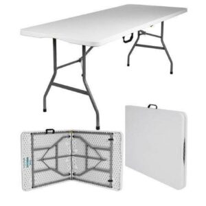 Loja Casa Canto - Mesa Multiuso - Mesa Portátil Dobrável 1.80×76,2mts Polietileno Branca Maxchief