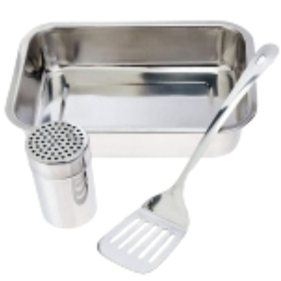 Assadeira Inox para Lasanha 3pç Class Home - Image 3