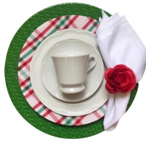 Mesa Posta para Lanche Sousplat Xícaras Cottage 30pç Porcelana Germer