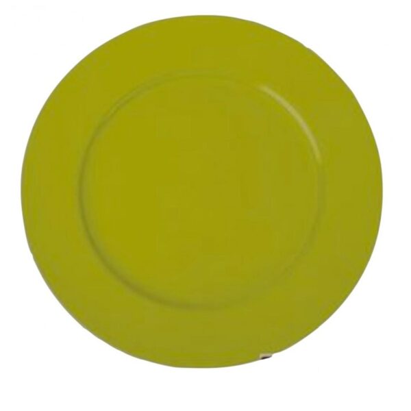 Loja Casa Canto - Sousplat - Souplat Verde Musgo Claro Polipropileno 33cm 8un Hercules