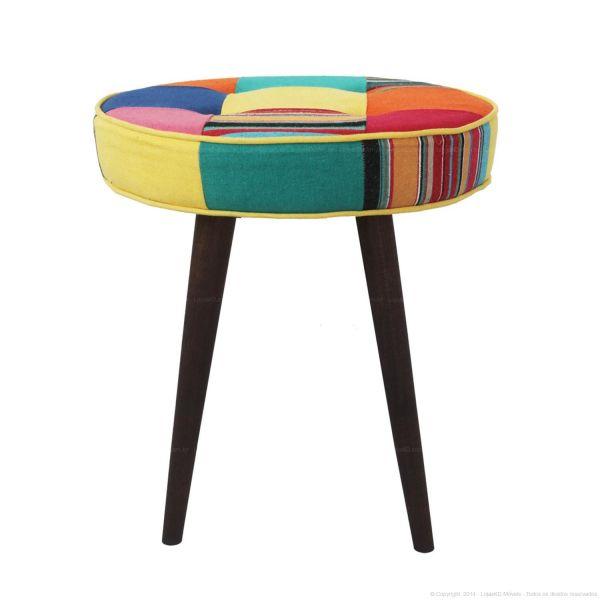 Loja Casa Canto - Banquetas - Banqueta Redonda Patcwork 45cm – Phorman