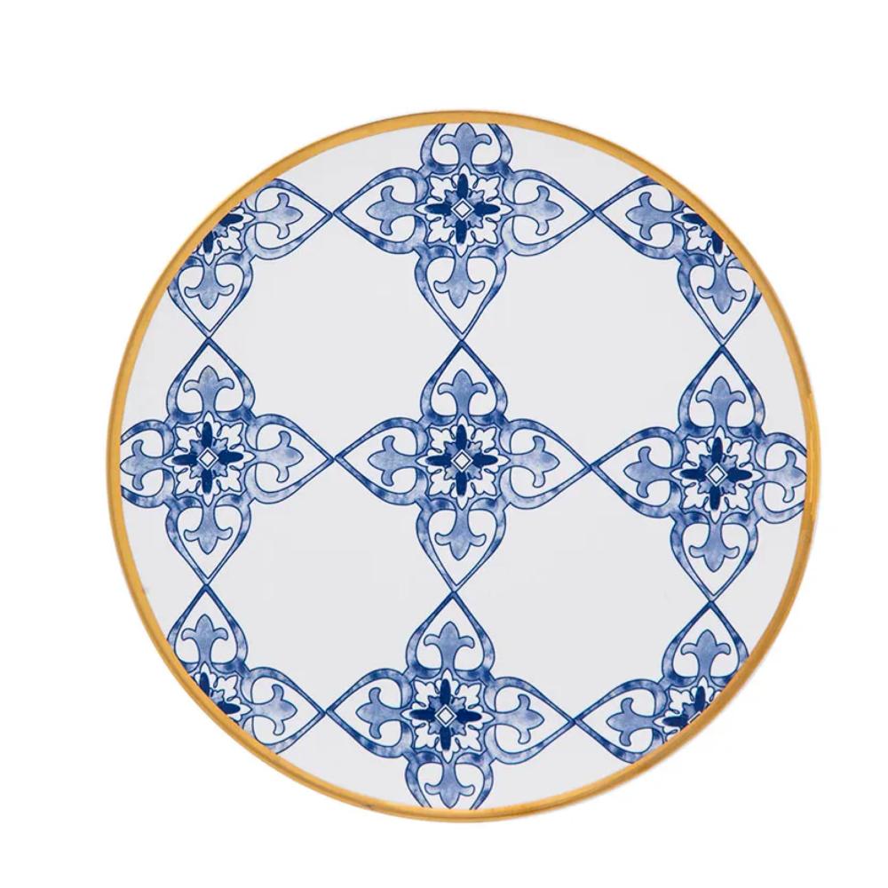 Loja Casa Canto - Jogo para Lanche - Jogo para Chá Coup Lusitana 19pç Porcelana Oxford