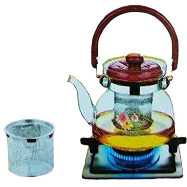 Chaleira de Vidro com Infusor 1,6litros GP Inox