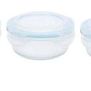 Loja Casa Canto - Potes e Baleiros - Jogo Potes Herméticos 3pç 400ml cada Redondo Meridional