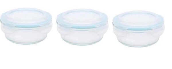 Loja Casa Canto - Potes e Baleiros - Jogo Potes Herméticos 3pç 400ml cada Redondo Meridional