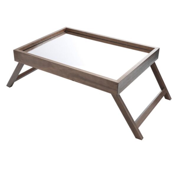 Loja Casa Canto - Bandeja de Colo - Bandeja para Servir Café da Manha na Madeira 48x35x6cm Woodart