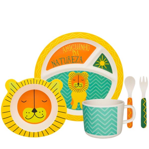 Loja Casa Canto - Infantil - Jogo Refeição Infantil 5pç leaozinho da Oxford