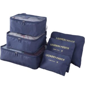 Loja Casa Canto - Baús e Malas - Organizador Malas 6pç azul Escuro Laundry
