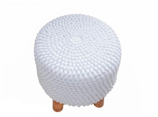 Loja Casa Canto - Puffs - Puff Croche Branco 38x38cm Lé Crochet