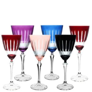 Jogo de Taças Cristal Lapidado Elizabeth para Agua 350ml Bohemia