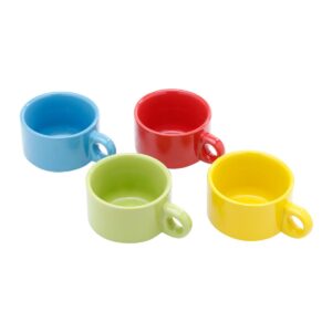 Loja Casa Canto - Xícaras para Chá - Jogo Xícaras Chá 200ml Porcelana Colorida com Suporte 4un BonGourmet