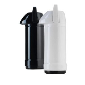 Loja Casa Canto - Garrafas Térmicas - Garrafa Térmica Mesa Branca Preta 1L cada Pressão 2un Invicta