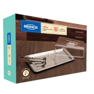 Loja Casa Canto - Porta Frios - Porta Frios 3pç Inox Átina Brinox