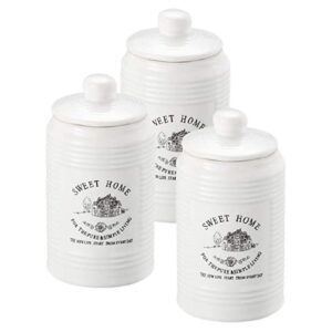 Loja Casa Canto - Potes e Baleiros - Jogo Potes Sweet Home Porcelana 200ml cada 3ps Lyor