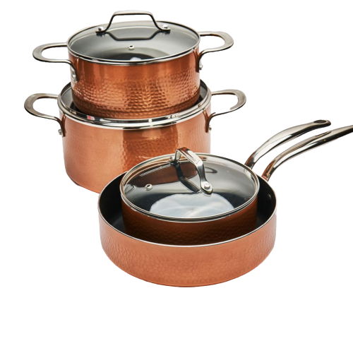 Jogo Panelas Copper com Fundo Indução 4.5mm 4pç Brinox