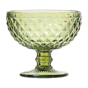 Loja Casa Canto - Taças de Vidro - Jogo Taças Sobremesa Bico abacaxi Verde