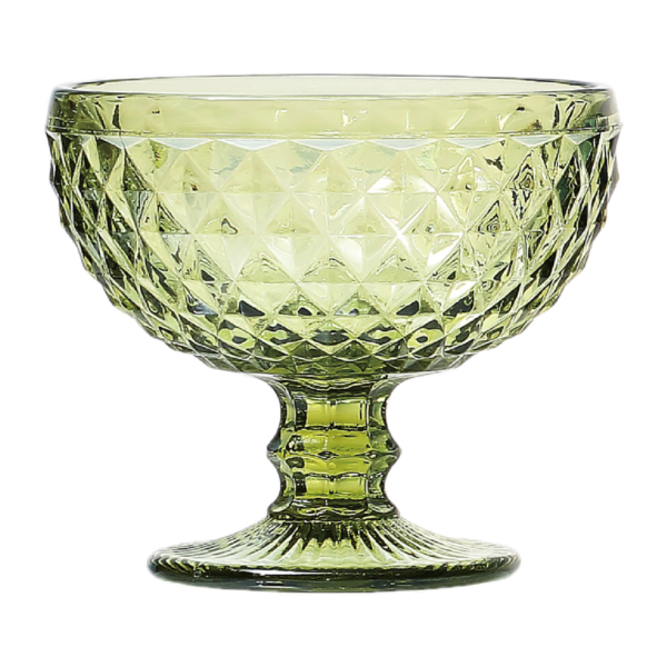 Loja Casa Canto - Taças de Vidro - Jogo Taças Sobremesa Bico abacaxi Verde