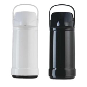 Loja Casa Canto - Garrafas Térmicas - Garrafa Térmica Mesa Branca Preta 1L cada Pressão 2un Invicta