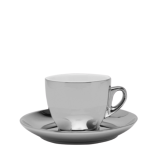 Loja Casa Canto - Xícaras de Chá e Café - Jogo Xícaras Porcelana Cha Café Prata Versa 12un Wolff