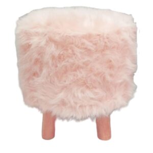 Loja Casa Canto - Puffs - Puff Pelo Rosa 38x38cm L’Crochet